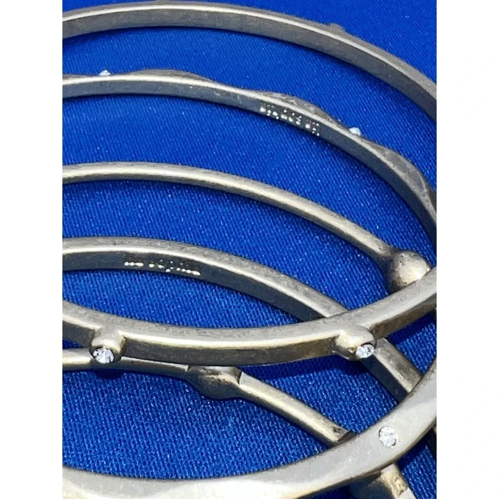Lia Sophia Jewelry For You Cut Crystals Set of 5 Bangle Bracelet in Gold RV$108